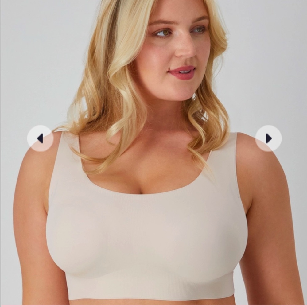 Bali Comfort Revolution EasyLite Wireless Bra - Size XL - Nude